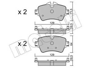 Комплект тормозных колодок на Clubman, Mini, Seria 2