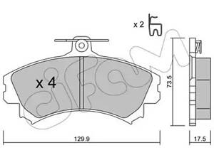 Комплект тормозных колодок на Colt, Forfour