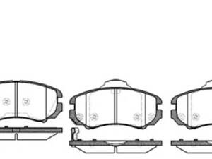 Комплект гальмівних колодок на Coupe, Elantra, Magentis, Sonata, Soul, Sportage, Tucson