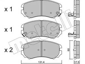 Комплект тормозных колодок на Coupe, Elantra, Magentis, Sonata, Soul, Sportage, Tucson