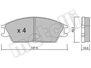 Комплект тормозных колодок на Coupe