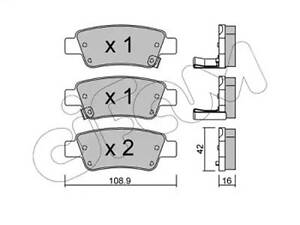 Комплект тормозных колодок на CR-V