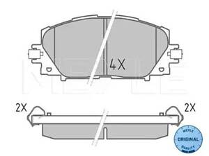 Комплект тормозных колодок на CT, Prius