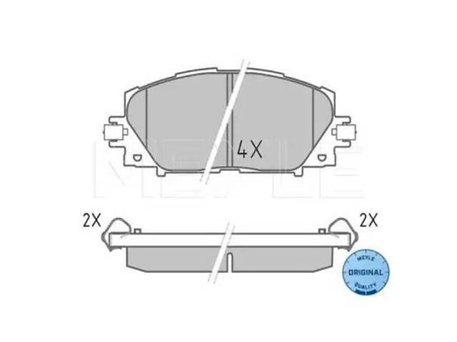 Комплект тормозных колодок на CT, Prius