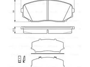 Комплект тормозных колодок на CX-7, CX-9