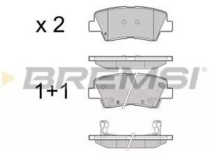 Комплект тормозных колодок на Elantra, Grandeur, I40, Korando, Opirus, Optima, Sonata, Soul, Tivoli, Veloster