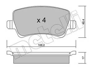 Комплект гальмівних колодок Evoque, Galaxy, S-MAX, S60, S80, V60, V70, Vario, XC60, XC70