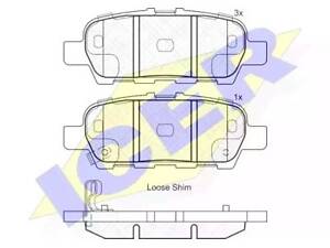 Комплект гальмівних колодок EX, Grand Vitara, Juke, Leaf, Murano, Pathfinder, Q50, Q70, QX70