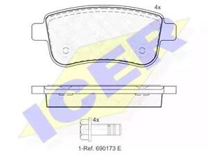 Комплект тормозных колодок на Fluence, Grand Scenic, Megane, Scenic