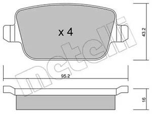 Комплект гальмівних колодок на Focus, Freelander, Galaxy, Kuga, Mondeo, S-MAX