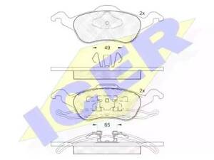 Комплект тормозных колодок на Focus