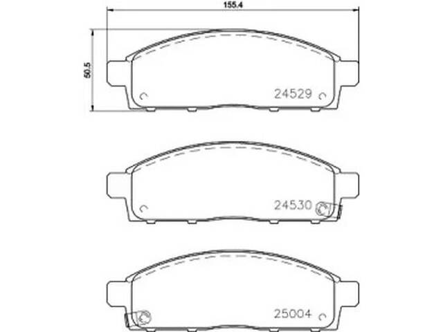 Комплект тормозных колодок на Fullback, L 200