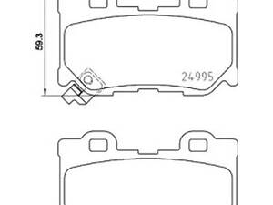 Комплект тормозных колодок на FX, G, Q50, Q60, Q70, QX70