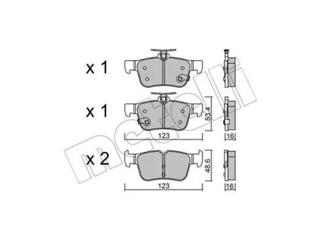 Комплект гальмівних колодок на Galaxy, Mondeo, S-MAX