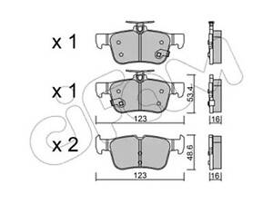 Комплект гальмівних колодок на Galaxy, Mondeo, S-MAX