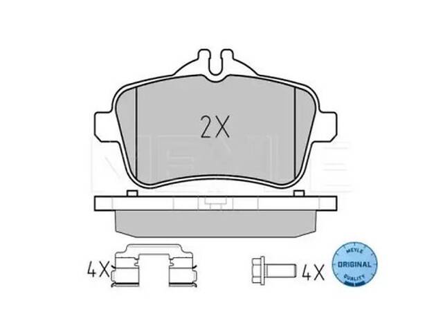 Комплект тормозных колодок на GL-Class, GLE-Class, M-Class