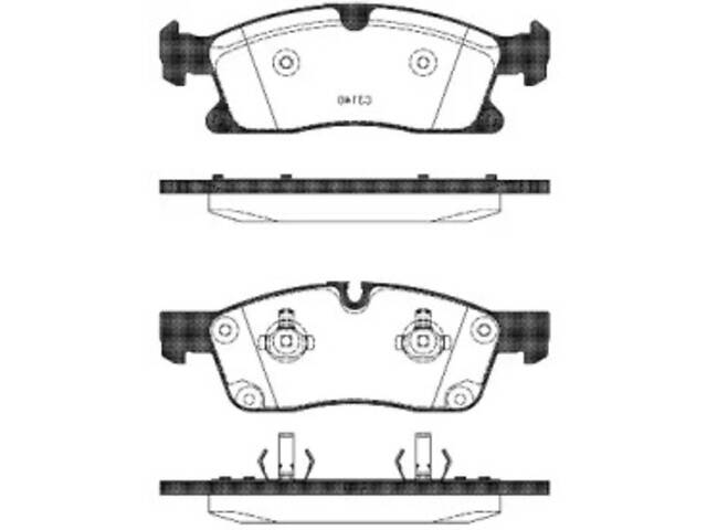 Комплект тормозных колодок на GL-Class, GLE-Class, M-Class