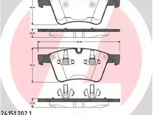 Комплект тормозных колодок на GL-Class, M-Class, R-Class