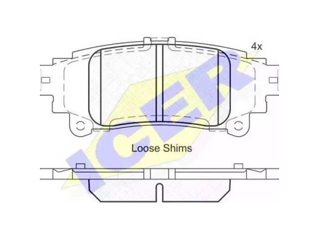 Комплект тормозных колодок на GS, IS, Prius, RC, Verso