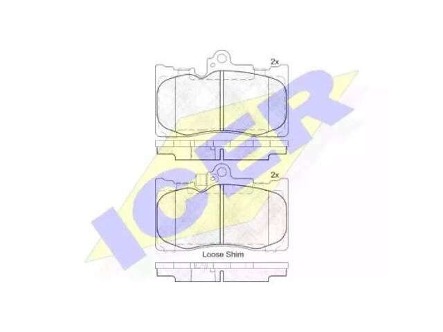 Комплект тормозных колодок на GS, IS, RC