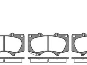 Комплект тормозных колодок на Hilux, Land Cruiser, Pajero