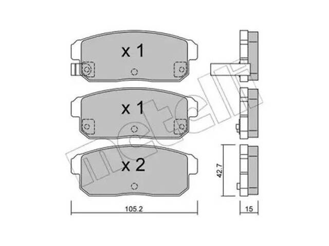 Комплект тормозных колодок на Ignis, RX-8