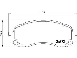 Комплект тормозных колодок на Impreza