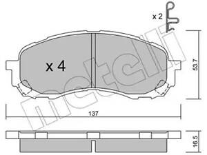 Комплект тормозных колодок на Impreza