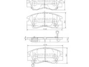 Комплект гальмівних колодок на L 300, Pajero