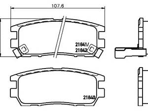 Комплект тормозных колодок на L 400, Pajero