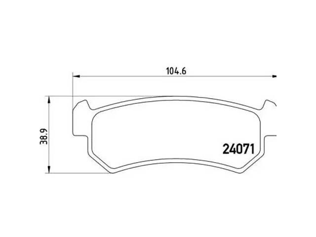 Комплект тормозных колодок на Lacetti, Nubira, Optra