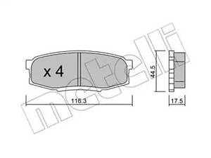 Комплект тормозных колодок на Land Cruiser