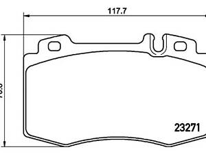 Комплект тормозных колодок на M-Class, S-Class, SL-Class