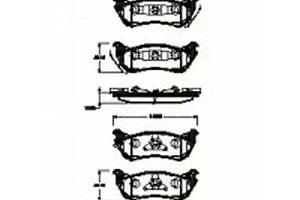 Комплект тормозных колодок на M-Class