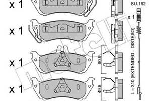 Комплект тормозных колодок на M-Class