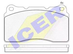 Комплект тормозных колодок на Megane, S60, V70