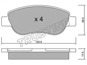 Комплект тормозных колодок на Megane