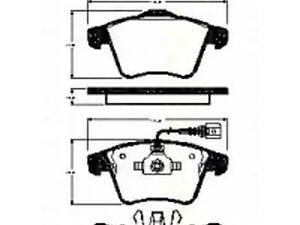 Комплект гальмівних колодок Multivan, Transporter T5, Transporter T6