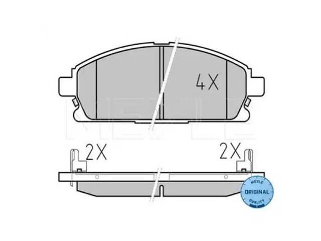 Комплект тормозных колодок на Pathfinder, QX4, X-Trail