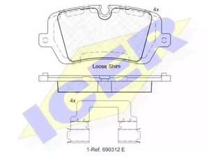 Комплект тормозных колодок на Range Rover, Range Rover Sport