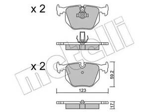 Комплект тормозных колодок на Range Rover, Seria 3, Seria 5, Seria 7, X3, X5, Z4, Z8