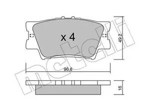 Комплект тормозных колодок на Rav 4, Verso