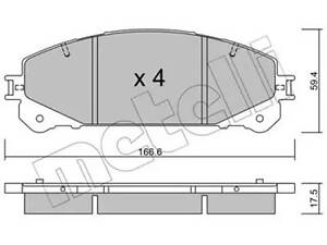 Комплект тормозных колодок на RX