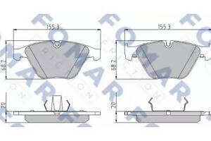 Комплект тормозных колодок на Seria 1, Seria 3, Seria 5, Seria 6, Seria 7, X1, Z4