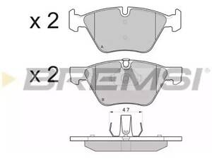 Комплект тормозных колодок на Seria 1, Seria 3, X1, Z4