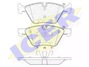 Комплект тормозных колодок на Seria 1, Seria 3