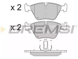 Комплект тормозных колодок на Seria 3, Seria 5, X3, ZT