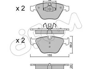 Комплект тормозных колодок на Seria 3, X1