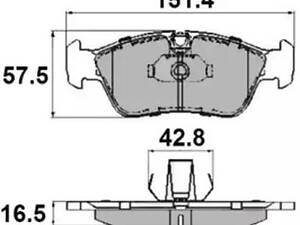 Комплект тормозных колодок на Seria 3, Z3, Z4