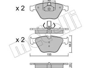 Комплект тормозных колодок на Seria 5, Seria 6, Seria 7